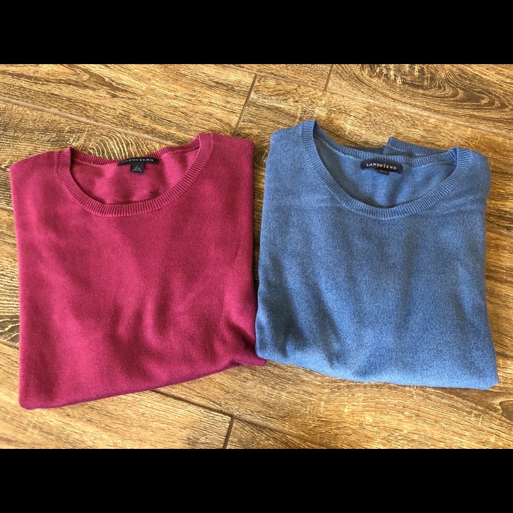 Lands’ End short sleeve sweater